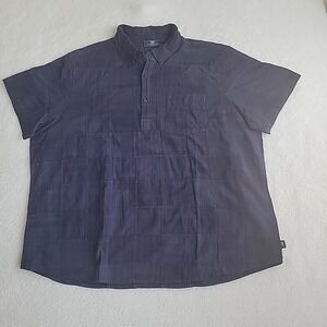 Vineyard Vines 1/4 Button Up Shirt Plaid Checkered Blue Size 2XL Mens